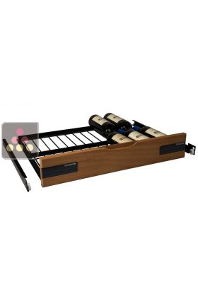 Sliding drawer, solid front with label holder