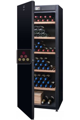 Single-temperature wine cabinet for ageing or service