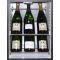 Silent mini-winebar for 8 bottles wirth colorless door