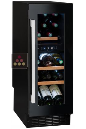 Dual temperature wine service cabinet