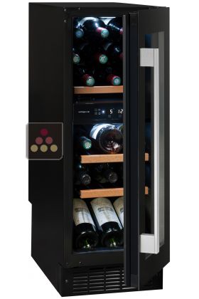 Dual temperature built in wine service cabinet