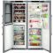 Combined wine cabinet, freezer, refrigerator & ice maker with biofresh area
