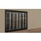 Built-in modular combination of 3 professional multi-temperature wine display cabinets - Inclined/horizontal bottles - Flat frame