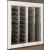 Built-in combination of two professional multi-temperature wine display cabinets - Horizontal and inclined bottles - Flat frame