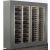 Freestanding combination of two professional multi-temperature wine display cabinets - Horizontal and inclined bottles - Flat frame