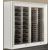 Freestanding combination of two professional multi-temperature wine display cabinets - Horizontal and inclined bottles -Curved frame