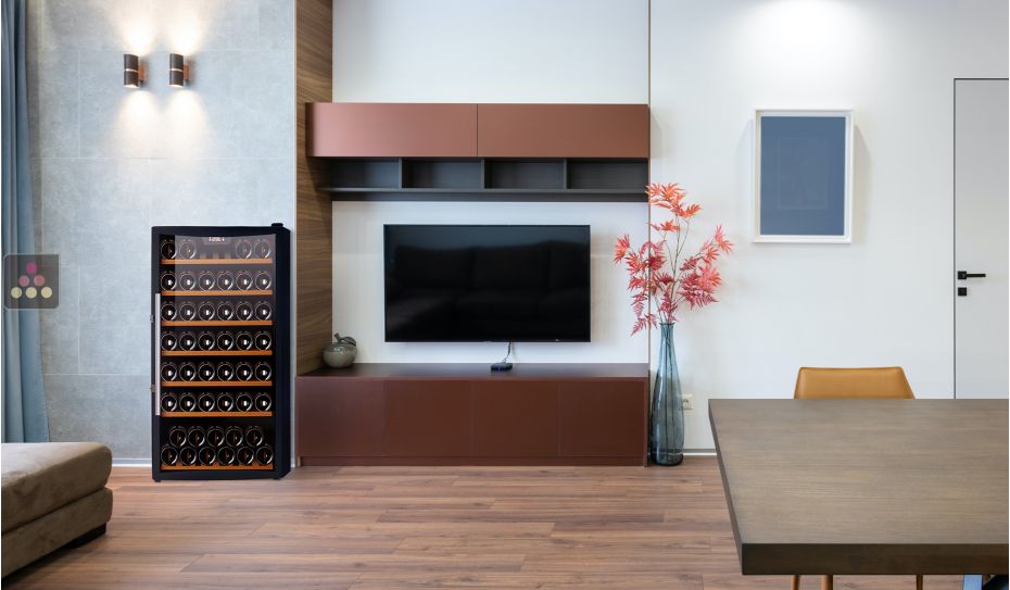 Single temperature wine service or storage cabinet