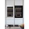 Dual temperature built in wine service cabinet