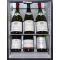 Built-in silent mini-winebar for 8 bottles with colorless door