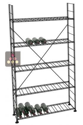 Modular metallic storage unit 238 bottles - H170cm