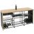 Solid Oak tasting counter-top with integrated storage racks