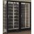 Combination of 2 professional multi-purpose wine display cabinet - 3 glazed sides - Horizontal/inclined bottles - Magnetic and interchangeable cover