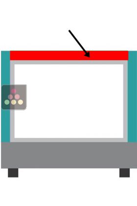 Magnetic metallic strip for Calice Design small unit - Top strip