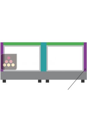 Magnetic metallic strip for Calice Design small unit - Vertical strip