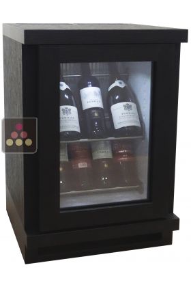 Silent mini-winebar with customized wood coating for 8 bottles - Exhibition Model