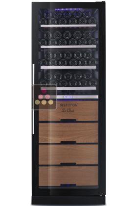 Dual temperature wine ageing and service cabinet