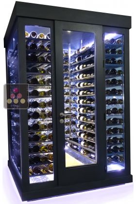 Single temperature Cellar – 3 glass walls – Horizontal Shelves – Ageing or service