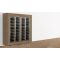 Freestanding combination of two professional multi-temperature wine display cabinets - Inclined bottles - Flat frame