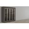 Freestanding combination of two professional multi-temperature wine display cabinets - Inclined bottles - Flat frame