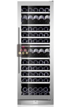 Dual temperature wine service and/or storage cabinet 