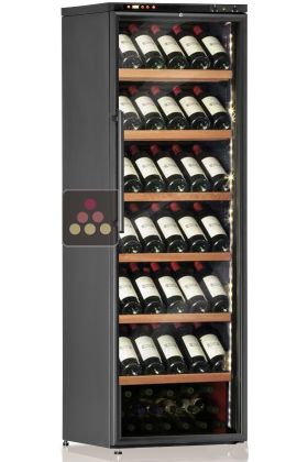 Dual temperature wine cabinet for service and/or storage