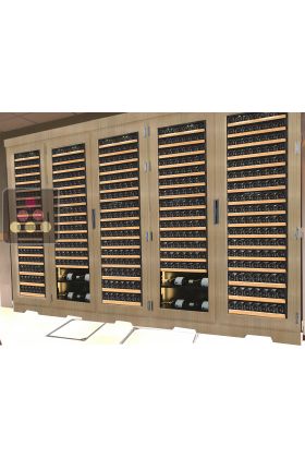 2 temperatures wine cabinet - built in