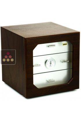 Compact Cigar Humidor walnutt