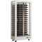 Professional multi-temperature wine display cabinet - 3 glazed sides - Horizontal bottles - Magnetic and interchangeable cover