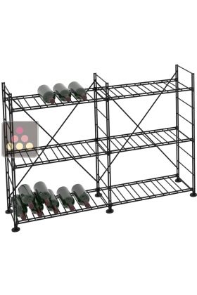 Modular metallic storage units for 154 bottles - H90cm