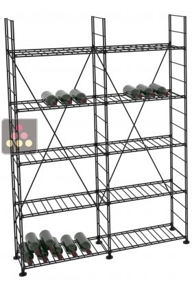 Modular metallic storage units for 308 bottles - H170cm