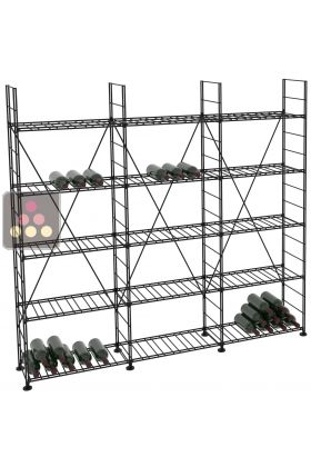 Modular metallic storage units for 462 bottles - H170cm