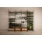 Modular metallic storage units for 616 bottles - H170cm