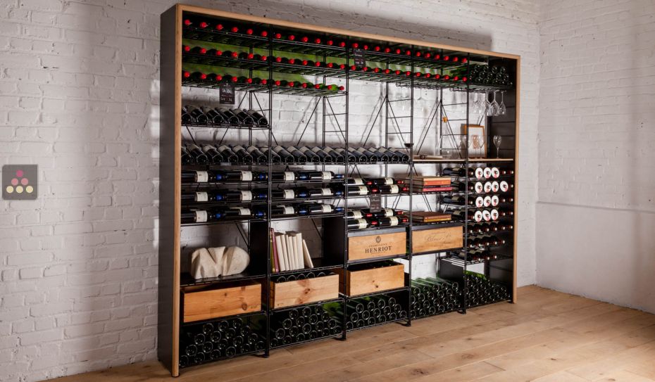 Modular metallic storage units for 770 bottles - H170cm