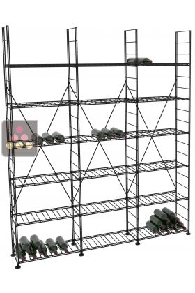 Modular metallic storage units for 594 bottles - H220cm