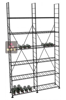 Modular metallic storage units for 396 bottles - H220cm