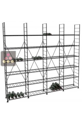 Modular metallic storage units for 792 bottles - H220cm