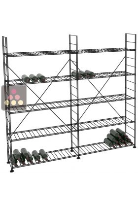 Modular metallic storage units 476 bottles - H170cm