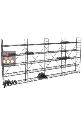 Modular metallic storage units for 952 bottles - H170cm