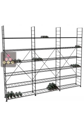 Modular metallic storage units for 918 bottles - H220cm