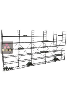 Modular metallic storage units for 1530 bottles - H220cm