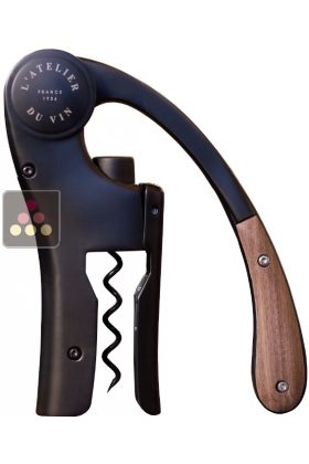 Oeno Motion corkscrew - Black & wood