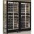 Combination of 2 professional multi-purpose wine display cabinet - 4 glazed sides - Magnetic and interchangeable cover