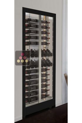 Professional built-in multi-temperature wine display cabinet for storage and service