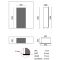 Professional built-in multi-temperature wine display cabinet for storage and service