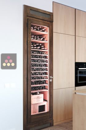 Single temperature wine ageing cabinet - built in