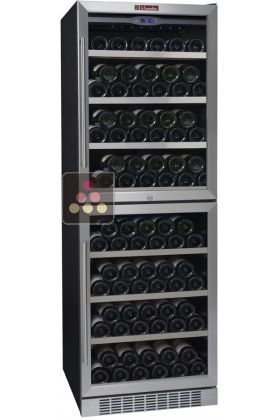 Dual temperature built in wine service cabinet