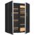 Combination of a single temperature wine cabinet and a multipurpose wine cabinet - Storage/sliding shelves