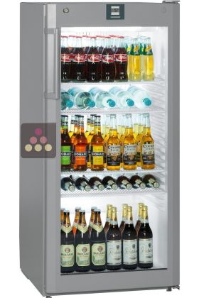 Freestanding fridge with glass door - 250L
