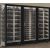 Combination of 3 professional multi-purpose wine display cabinet - 3 glazed sides - Inclined/horizontal bottles - Magnetic and interchangeable cover
