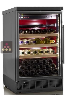 Built-in single temperature wine cabinet for wine storage or service